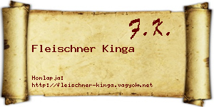Fleischner Kinga névjegykártya