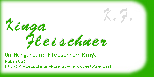 kinga fleischner business card